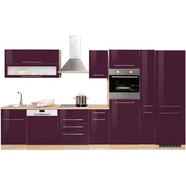 kochstation Küchenzeile KS-Eton 360 cm lila