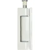 Breuer Aufschraubband 14 x 80 mm, Stahl kunststoffbeschichtet weiß Fensterscharniere