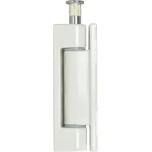 Breuer Aufschraubband 14 x 80 mm, Stahl kunststoffbeschichtet weiß Fensterscharniere