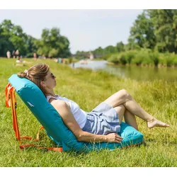 Westmann Tragbare Sitzmatte Lounger | Petrol | 128x52x15 cm