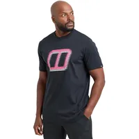 Berghaus Men's Glitched Blocks Tee, Jet Black, M