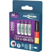 Ansmann Mignon AA Li-Ion 2000mAh, 4er-Pack (1312-0036)