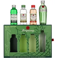 Tanqueray Imported 43,1% vol 0,05 l + Flor de Sevilla 41,3% vol 0,05 l + Rangpur 41,3 % vol 0,05 l + Nº Ten 47,3% vol 0,05 l