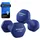 Songmics Kurzhantel 2er Set 2,5 kg rutschfest blau