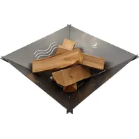 Feuerschale Fenit, demontierbare und steckbare Feuerschale (Motiv Welle Stahl)