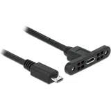 DeLock USB 2.0 1 m Schwarz