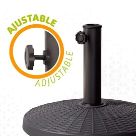 Aktive Schirmständer Aus Polyresin, Ø38-48 mm, - Black - 44.5 x 33 cm,