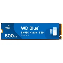 Western Digital WD Blue SN580 NVMe SSD 500GB, M.2 2280 / M-Key / PCIe 4.0 x4 (WDS500G3B0E)