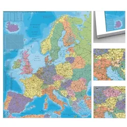 STIEFEL Eurocart Landkarte »Organisationskarte Europa zum Pinnen« 80 x 105 cm
