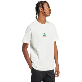 adidas Lounge Pizza Graphic T-Shirt weiß L