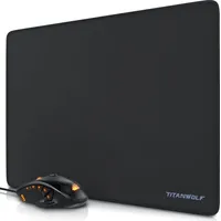 Titanwolf Maus- und Mauspad Spar Set, Gaming Mouse & Mousepad 440 x 350 mm Bundle "SPECIALIST"