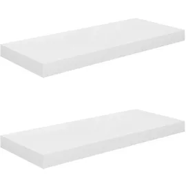 vidaXL Wandregal 60 x 23,5 x 3,8 cm Weiß