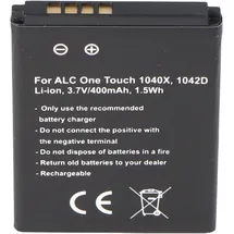 AccuCell Akku passend für den Alcatel CAB0400000C1 Akku One Touch 1040X, One Touch 1042D, OT 1040X, OT 1042D