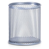 Zeller Stiftehalter 8,3 x 8,3 x 9,5 cm alufarben