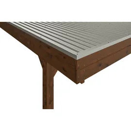 SKANHOLZ Friesland Hybrid Set 11 3,14 x 5,55 m nussbaum inkl. Rück- und Seitenwände
