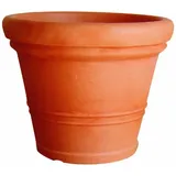 ProHome 34002 Pflanzkübel Milano, ø 40 cm Höhe: 32 cm, Kunststoff, konisch, Farbe: terrakotta
