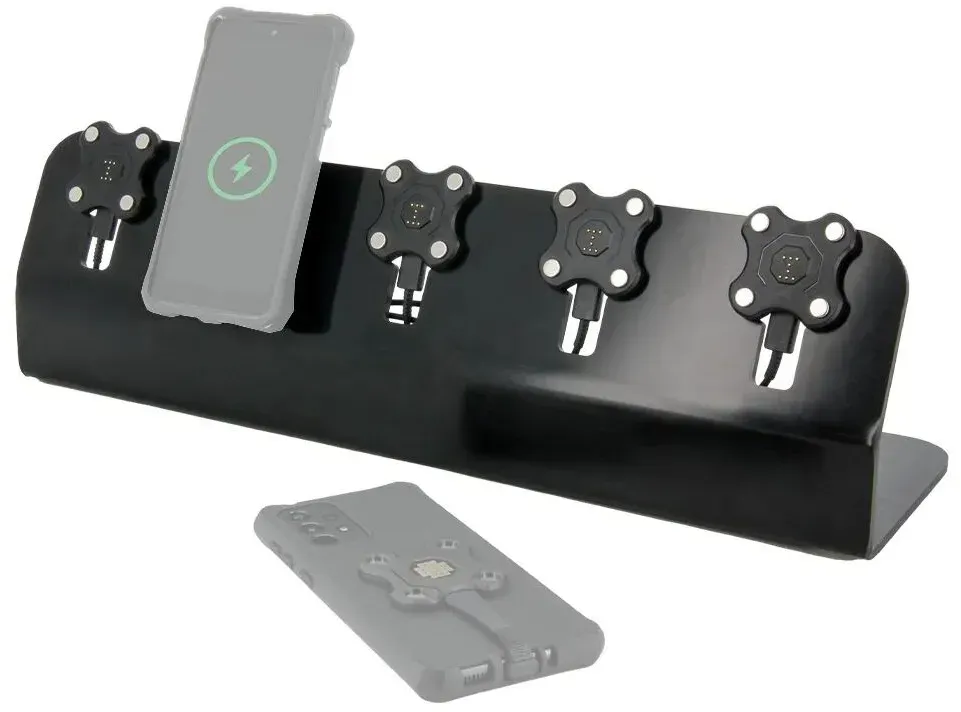 Mobilis 020010 Ladegerät für Mobilgeräte HDD, Tragbarer Rechner, Smartphone Schwarz AC, USB Kabelloses Aufladen Schnellladung Drinnen