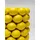 Kare Vase Lemon Juice, Gelb, Pflanzengefäß, Deko Vase, Blumentopf, Zitronen Motiv, Porzellan, handgearbeitet, Unikat, 43 cm (H)