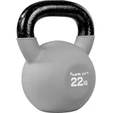 MOVIT Movit® Kettlebell 22 kg Gusseisen Kugelhantel Schwunghantel Kugelgewicht Neopren