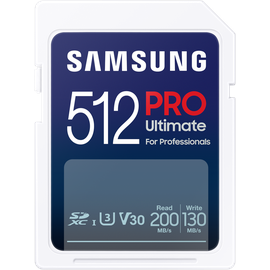 Samsung PRO Ultimate SD-Speicherkarte mit USB-Kartenleser – 512 GB (2023) SDXC USB-Adapter