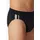 SCHIESSER Herren Slips im Pack - Rio Slip 95/5, Vorteilspack, Cotton Stretch, Seitenstreifen Schwarz S