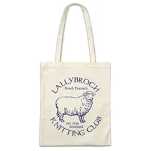 Urban Backwoods Lallybroch Knitting Club Hipster Bag Beutel Stofftasche Einkaufstasche - Einheitsgröße