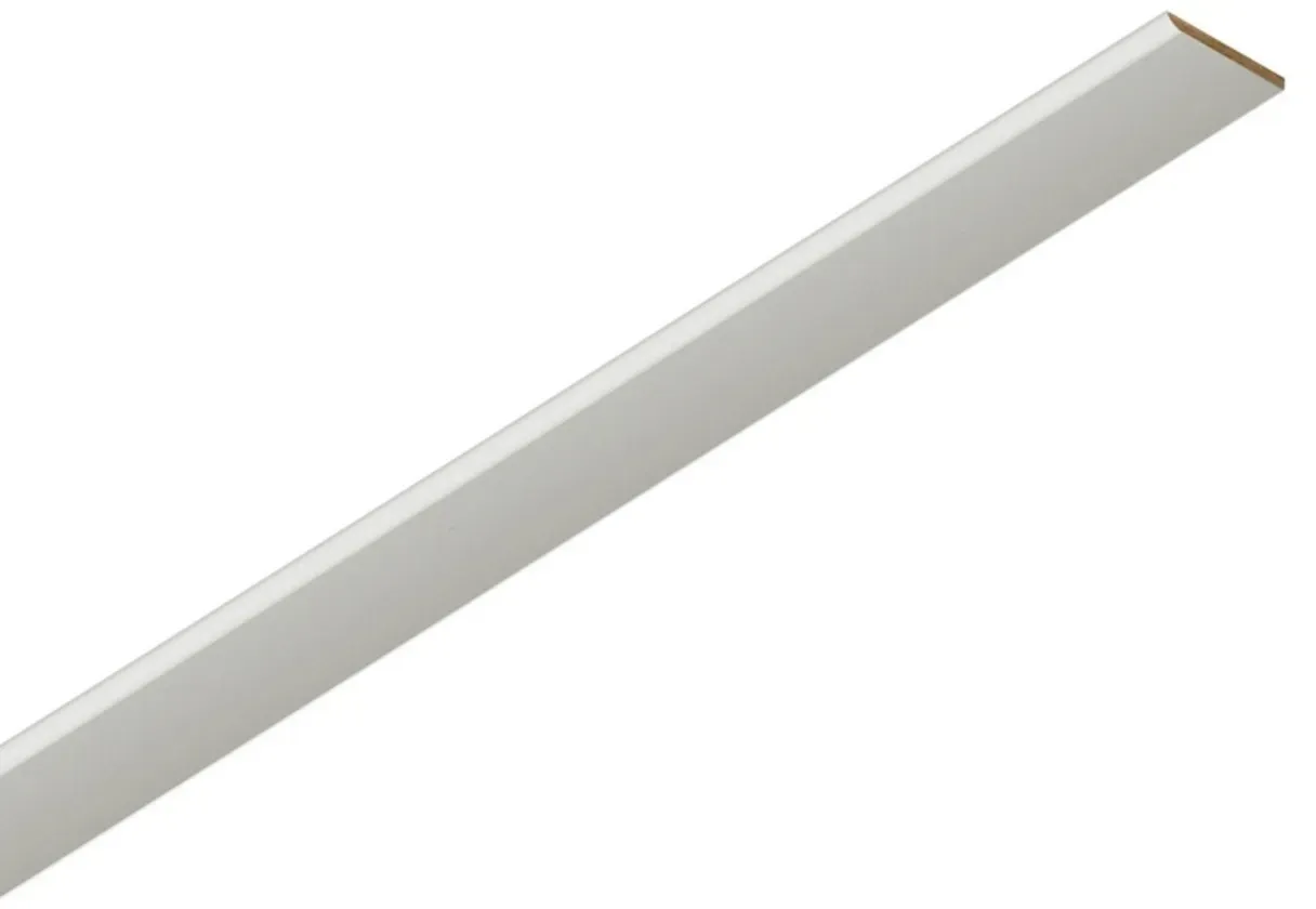 ter Hürne Leisten Gehrungsabdeckleiste Esche kristallweiß GAL 25 Dekor 2400x25x2 mm