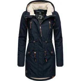 Ragwear Parka Elsie blau / navy / weiß XXXL