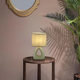 GLOBO Tischleuchte Keramik Grün