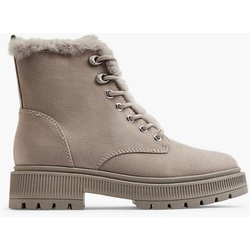 Schnürboots - Damen - taupe