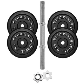 Bad Company Guss Kurzhantel-Set 22,5Kg Hantelscheiben Hantelset Hanteln