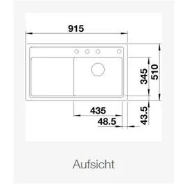 Blanco Zenar 5 S Silgranit PuraDur Becken rechts weiß O.ZUB. M.AF.