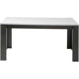 INOSIGN Esstisch "Etero", weiß (tischgestell: schwarz concret, platte: weiß mdf hg), B:158cm, Tische, Esstisch, Breite 158-200 cm ausziehbar
