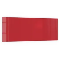 Deqori Küchenrückwand Glas | Unifarben - Rot | 125x50