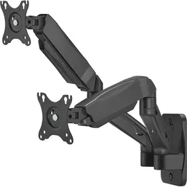 Maclean Brackets Maclean Wandhalterung für zwei Monitore 17–32" 9kg max, mechanische Feder MC-988 | Schwarz