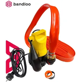 mihimo design Schmutzwasserpumpe JP50000 U3KS Set + 10 m Schlauch + DN 32 Anschluss + Zubehör