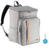 COFI 1453 Thermotasche Kühltasche 25 Liter Rucksack grau