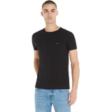 Core Stretch Slim Fit C Kurzarm-T Shirt Black M