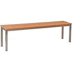 Parkbank, BxTxH: 150x30x40 cm, (U-Form) Edelstahl  SZAGATO Made in Germany Sitzbank Metall Umkleidebank Parkbank wetterfest Parkbänke