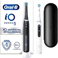 Oral-B iO Series 5 Duo schwarz/weiß + 2. Handstück + Reiseetui