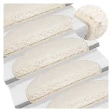 vidaXL Stufenmatten 10 Stk. 65x21x4 cm Weiß