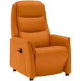 Livetastic Fernsehsessel Valdera, Orange, Leder, Echtleder, Semi-Anilinleder, 70x107x88 cm, Goldenes M, Made in EU, Lederauswahl, Stoffauswahl, Relaxfunktion, Netzbetrieb, Aufstehhilfe, Wohnzimmer, Sessel, Fernsehsessel