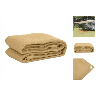 vidaXL Zeltteppich Sandfarbe 400x400 cm HDPE
