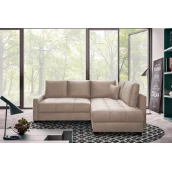 Ecksofa EXXPO - SOFA FASHION "Chester, Boxspring Federkern-Polsterung für bequemeren Sitzkomfort", braun, B:241cm H:92cm T:182cm, Sofas, L-Form, schmale Armlehnen, Bettfunktion u. Bettkasten