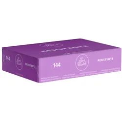 Resistente – 144 verstärkte Kondome, 53 mm, zylindrisch (144 Kondome) 144 St