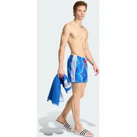 adidas Badeshorts Football-Inspired Graphic Semi Blue Burst/White L