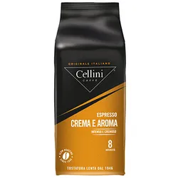 Cellini CREMA E AROMA Espressobohnen Arabicabohnen kräftig 1,0 kg