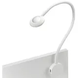 SO-Tech Junker Lighting LED Bettleuchte Leseleuchte LUCE Weiß mit Flexiblem Leuchtenarm, 2x USB Anschlüssen und Touchsensor