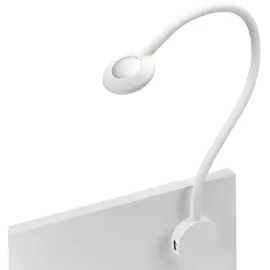 SO-Tech Junker Lighting LED Bettleuchte Leseleuchte LUCE Weiß mit Flexiblem Leuchtenarm, 2x USB Anschlüssen und Touchsensor
