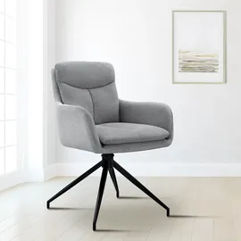 CLP Esszimmerstuhl Somers Stoff, hellgrau